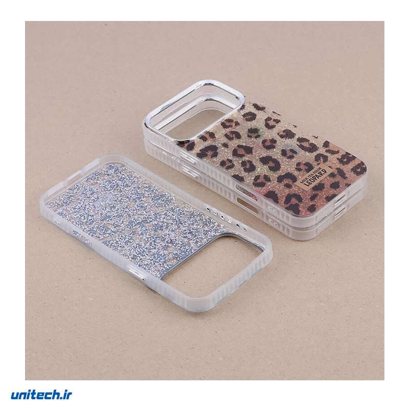 قاب شاینی طرح دار مناسب گوشی iPhone 16 Pro2